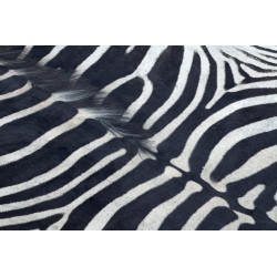 Dywan Sztuczna Skóra Zebra G5128-1 Biało-czarna