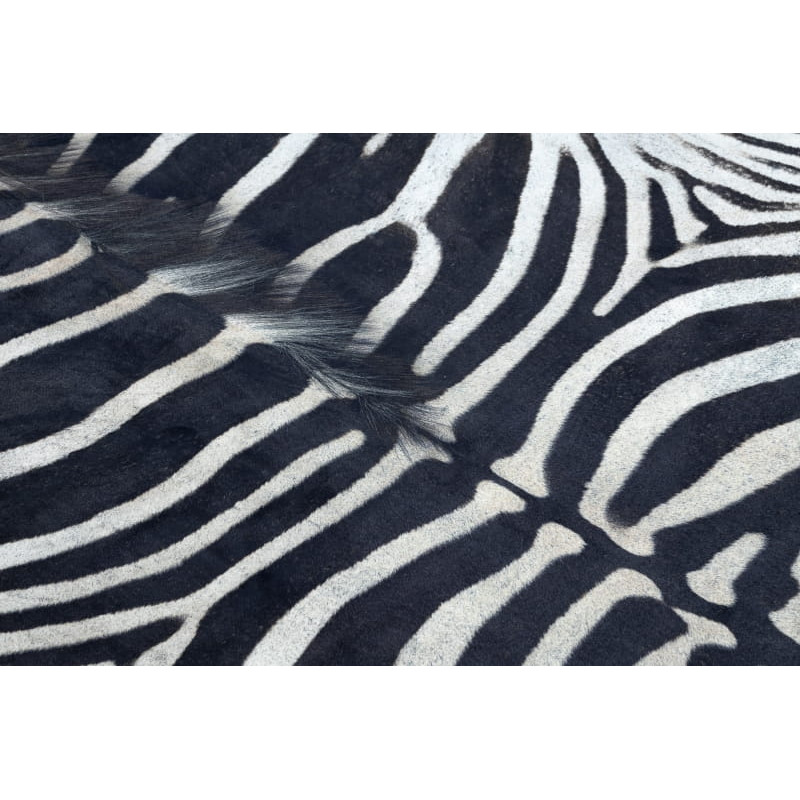 Dywan Sztuczna Skóra Zebra G5128-1 Biało-czarna