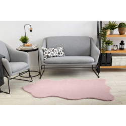 Dywan NEW DOLLY skórka G4337 róż IMITACJA FUTRA KRÓLIKA 100x160cm