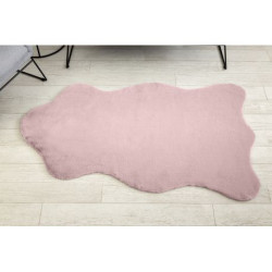 Dywan NEW DOLLY skórka G4337 róż IMITACJA FUTRA KRÓLIKA 100x160cm