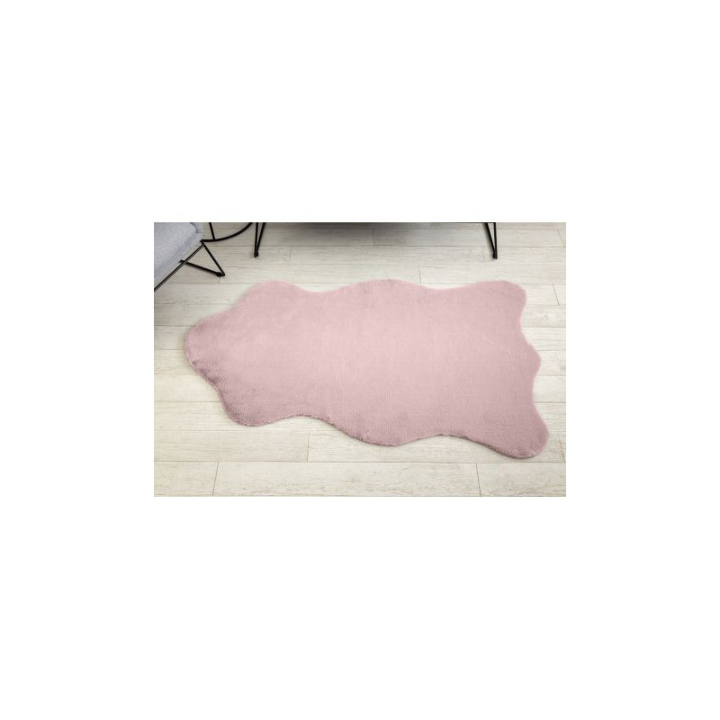 Dywan NEW DOLLY skórka G4337 róż IMITACJA FUTRA KRÓLIKA 100x160cm