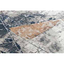 Dywan REBEC nowoczesny frędzle 51176A Geometryczny, Trójkąty - dwa poziomy runa krem / granat 80x150cm Dywan REBEC nowoczesny frędzle 51176A Geometryczny, Trójkąty - dwa poziomy runa krem / granat 80x150cm