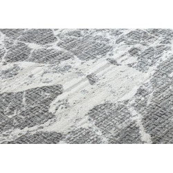 Dywan REBEC nowoczesny frędzle 51186B Marmur - dwa poziomy runa krem / szary 280x370cm