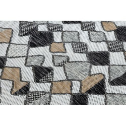 Dywan SZNURKOWY SIZAL COOPER Romby, Zygzak 22217 ecru / czarny 120x170cm Dywan SZNURKOWY SIZAL COOPER Romby, Zygzak 22217 ecru / czarny 120x170cm