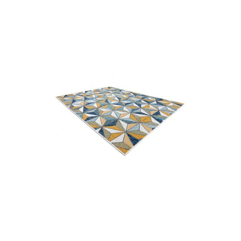 Dywan SZNURKOWY SIZAL COOPER Mozaika, Trójkąty 22222 ecru / granat 160x220cm Dywan SZNURKOWY SIZAL COOPER Mozaika, Trójkąty 22222 ecru / granat 160x220cm