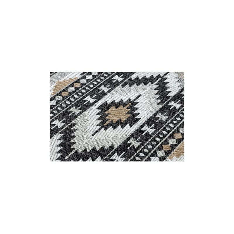 Dywan SZNURKOWY SIZAL COOPER Aztecki, Etno 22235 ecru / czarny 140x190cm Dywan SZNURKOWY SIZAL COOPER Aztecki, Etno 22235 ecru / czarny 140x190cm