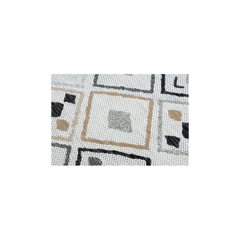 Dywan SZNURKOWY SIZAL COOPER Romby, Zygzak 22236 ecru / czarny 80x150cm Dywan SZNURKOWY SIZAL COOPER Romby, Zygzak 22236 ecru / czarny 80x150cm