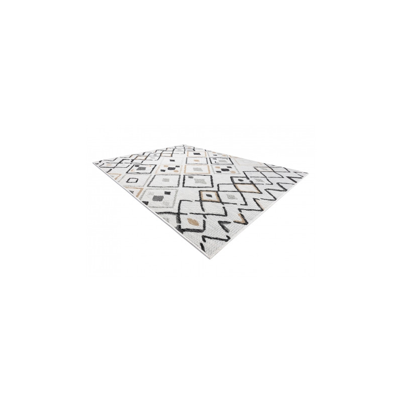 Dywan SZNURKOWY SIZAL COOPER Romby, Zygzak 22236 ecru / czarny 160x220cm Dywan SZNURKOWY SIZAL COOPER Romby, Zygzak 22236 ecru / czarny 160x220cm