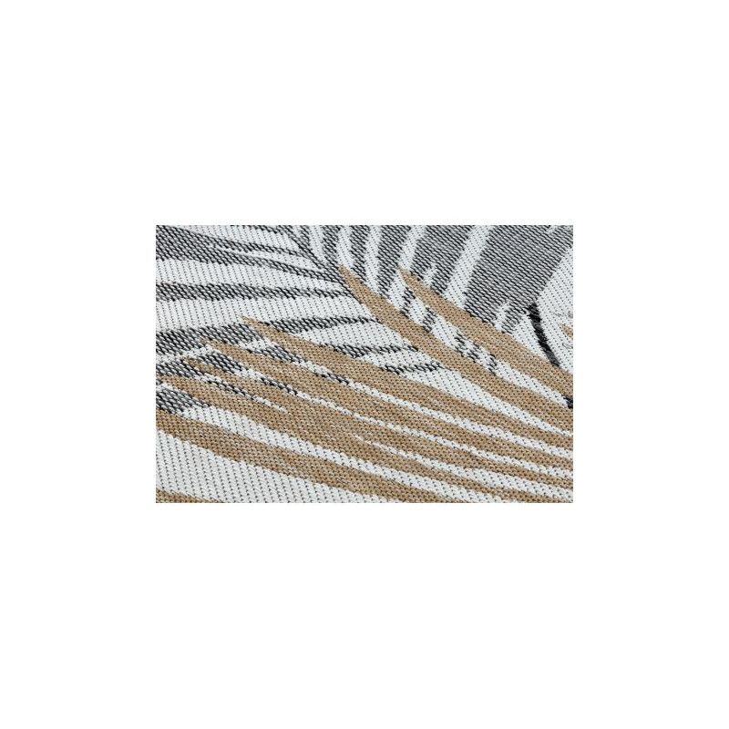 Dywan SZNURKOWY SIZAL COOPER Liście Palmy, tropikalny 22258 ecru / czarny 180x270cm Dywan SZNURKOWY SIZAL COOPER Liście Palmy, tropikalny 22258 ecru / czarny 180x270cm