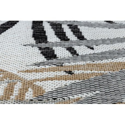 Dywan SZNURKOWY SIZAL COOPER Liście Palmy, tropikalny 22258 ecru / czarny 180x270cm Dywan SZNURKOWY SIZAL COOPER Liście Palmy, tropikalny 22258 ecru / czarny 180x270cm