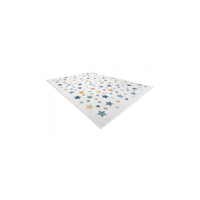 Dywan SZNURKOWY SIZAL COOPER Gwiazdki 22260 ecru / granat 80x150cm Dywan SZNURKOWY SIZAL COOPER Gwiazdki 22260 ecru / granat 80x150cm