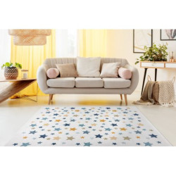 Dywan SZNURKOWY SIZAL COOPER Gwiazdki 22260 ecru / granat 80x150cm Dywan SZNURKOWY SIZAL COOPER Gwiazdki 22260 ecru / granat 80x150cm