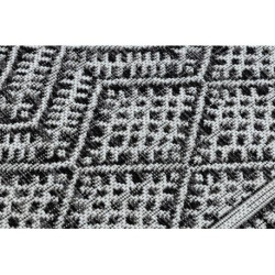 Dywan SZNURKOWY SIZAL SION Zygzag, Romby Boho 22168 płaskie tkanie czarny / ecru 180x270cm Dywan SZNURKOWY SIZAL SION Zygzag, Romby Boho 22168 płaskie tkanie czarny / ecru 180x270cm