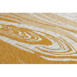 Dywan SZNURKOWY SIZAL SION Marmur 22169 płaskie tkanie ecru / żółty /  beż 160x220cm