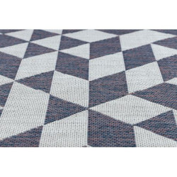Dywan SZNURKOWY SIZAL SION Geometryczny, Trójkąty 22373 płaskie tkanie ecru / niebieski / róż 80x150cm Dywan SZNURKOWY SIZAL SION Geometryczny, Trójkąty 22373 płaskie tkanie ecru / niebieski / róż 80x150cm