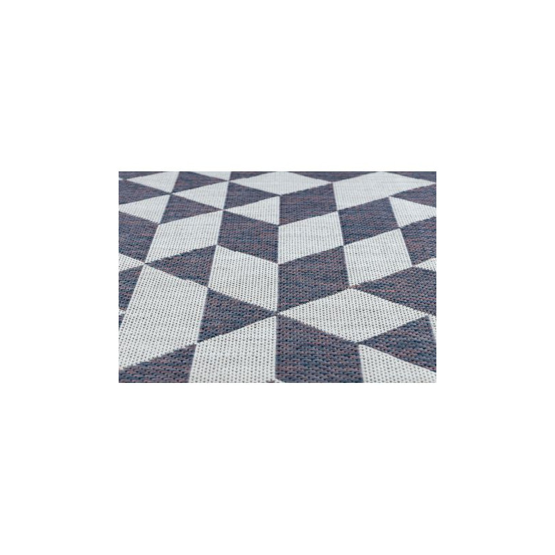 Dywan SZNURKOWY SIZAL SION Geometryczny, Trójkąty 22373 płaskie tkanie ecru / niebieski / róż 80x150cm Dywan SZNURKOWY SIZAL SION Geometryczny, Trójkąty 22373 płaskie tkanie ecru / niebieski / róż 80x150cm