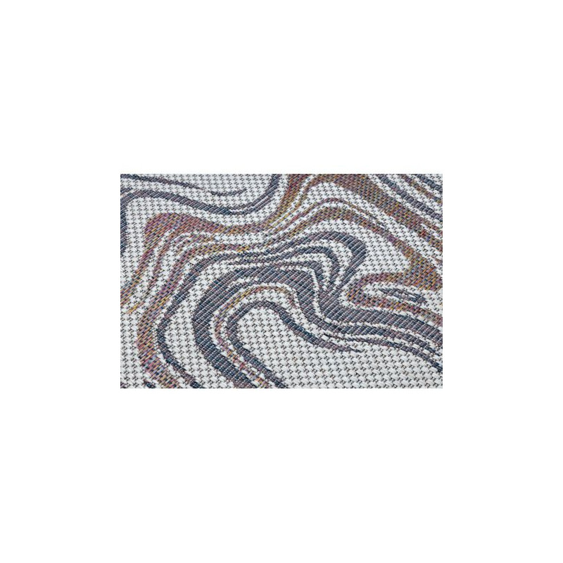 Dywan SZNURKOWY SIZAL SION Fale 2836 płaskie tkanie ecru / niebieski / róż 120x170cm Dywan SZNURKOWY SIZAL SION Fale 2836 płaskie tkanie ecru / niebieski / róż 120x170cm