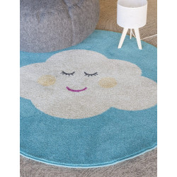 Dywan FD Funky Top Clo Błękit Koło 80cm Dywan FD Funky Top Clo Błękit Koło 80cm