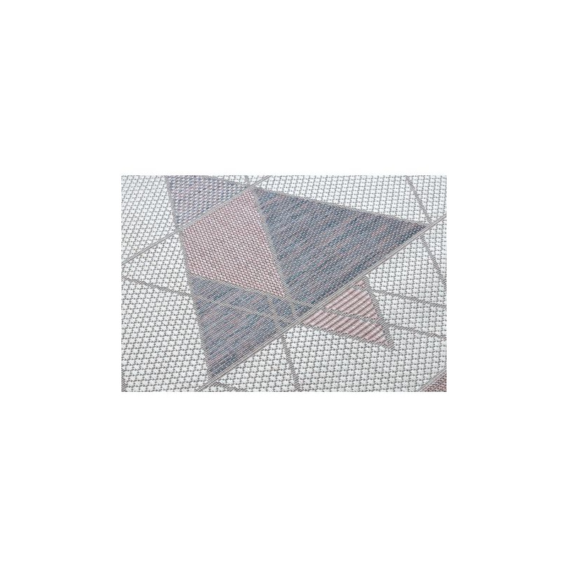 Dywan SZNURKOWY SIZAL SION Geometryczny, Trójkąty 3006 płaskie tkanie ecru / róż 70x250cm Dywan SZNURKOWY SIZAL SION Geometryczny, Trójkąty 3006 płaskie tkanie ecru / róż 70x250cm