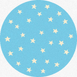 Dywan FD Funky Top Starf Błękit Koło