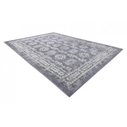 Dywan SZNURKOWY SIZAL SION Ramka, ornament, przecierany 2832 płaskie tkanie niebieski / róż / ecru 120x170cm