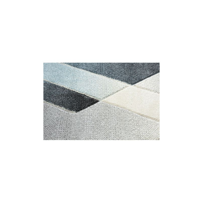 Dywan ALTER Wild Geometryczny niebieski / szary 160x220cm