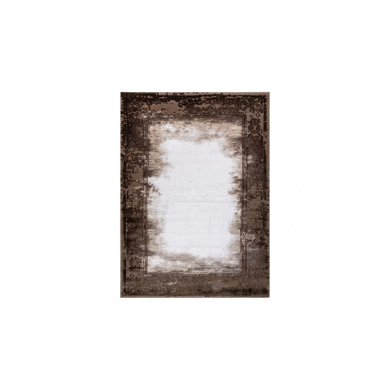 Dywan AKRYL VALENCIA 036 RAMKA, przecierany, vintage kość słoniowa / brązowy 120x180cm