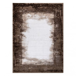 Dywan AKRYL VALENCIA 036 RAMKA, przecierany, vintage kość słoniowa / brązowy 200x300cm