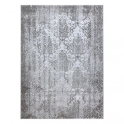 Dywan AKRYL VALENCIA 6177 ORNAMENT, przecierany, vintage jasny szary / ciemny szary 80x150cm