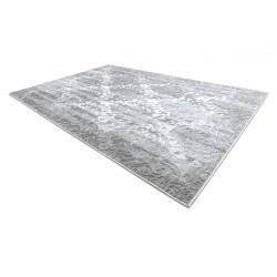 Dywan AKRYL VALENCIA 6177 ORNAMENT, przecierany, vintage jasny szary / ciemny szary 80x150cm