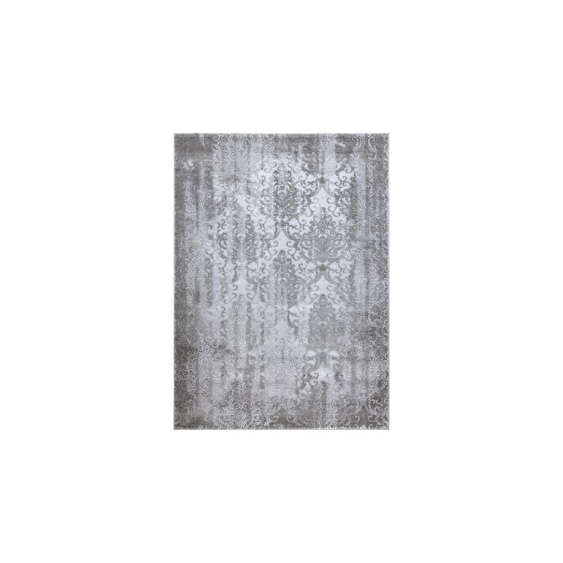 Dywan AKRYL VALENCIA 6177 ORNAMENT, przecierany, vintage jasny szary / ciemny szary 160x235cm