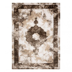 Dywan AKRYL VALENCIA 9987 ORNAMENT, RAMKA, przecierany, vintage beż 200x300cm