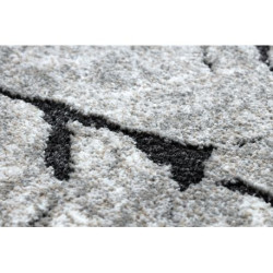 Dywan nowoczesny COZY 8985 Brick Kostka brukowa, kamień - Strukturalny, dwa poziomy runa szary 120x170cm