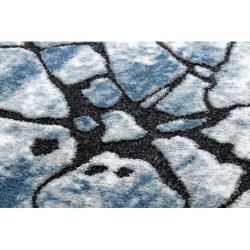 Dywan nowoczesny COZY 8873 Cracks Popękany beton - Strukturalny, dwa poziomy runa niebieski 120x170cm