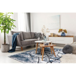 Dywan nowoczesny COZY 8873 Cracks Popękany beton - Strukturalny, dwa poziomy runa niebieski 200x290cm Dywan nowoczesny COZY 8873 Cracks Popękany beton - Strukturalny, dwa poziomy runa niebieski 200x290cm