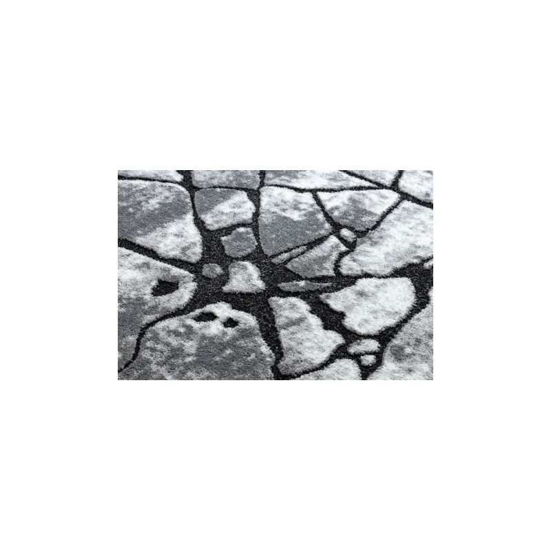 Dywan nowoczesny COZY 8873 Cracks Popękany beton - Strukturalny, dwa poziomy runa ciemny szary 120x170cm