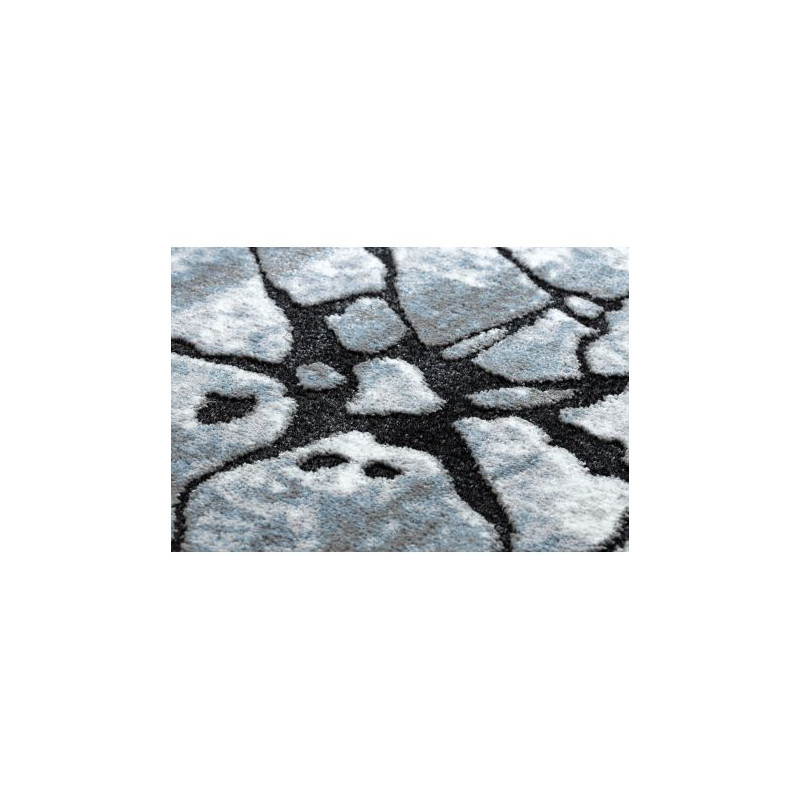 Dywan nowoczesny COZY 8873 Cracks Popękany beton - Strukturalny, dwa poziomy runa jasny szary / niebieski 120x170cm