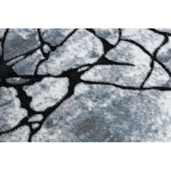 Dywan nowoczesny COZY 8873 Cracks Popękany beton - Strukturalny, dwa poziomy runa jasny szary / niebieski 120x170cm