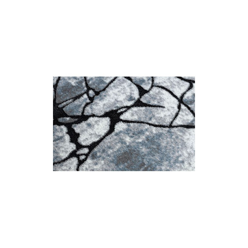 Dywan nowoczesny COZY 8873 Cracks Popękany beton - Strukturalny, dwa poziomy runa jasny szary / niebieski 120x170cm