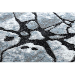 Dywan nowoczesny COZY 8873 Cracks Popękany beton - Strukturalny, dwa poziomy runa jasny szary / niebieski 200x290cm
