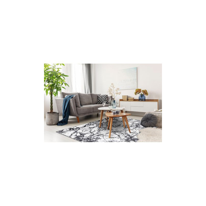 Dywan nowoczesny COZY 8871 Marble, Marmur - Strukturalny, dwa poziomy runa szary 180x270cm
