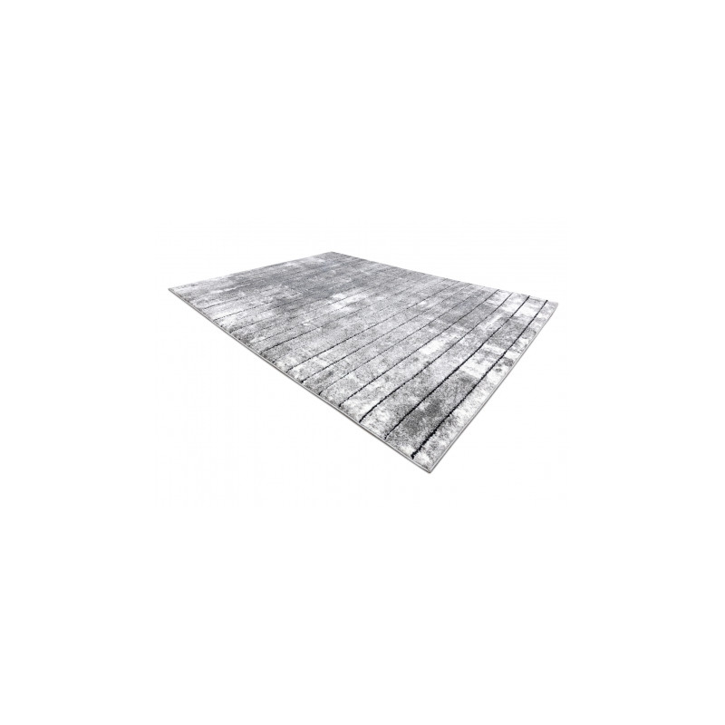 Dywan nowoczesny COZY 8654 Raft, Linie - Strukturalny, dwa poziomy runa szary 80x150cm