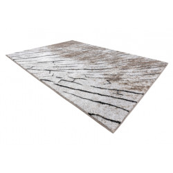 Dywan nowoczesny COZY 8874 Timber, Drzewo, drewno - Strukturalny, dwa poziomy runa brązowy 120x170cm