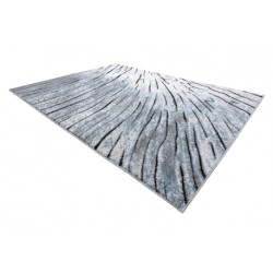 Dywan nowoczesny COZY 8874 Timber, Drzewo, drewno - Strukturalny, dwa poziomy runa szary / niebieski 280x370cm