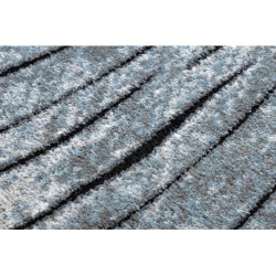 Dywan nowoczesny COZY 8874 Timber, Drzewo, drewno - Strukturalny, dwa poziomy runa szary / niebieski 280x370cm