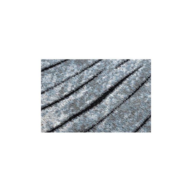 Dywan nowoczesny COZY 8874 Timber, Drzewo, drewno - Strukturalny, dwa poziomy runa szary / niebieski 280x370cm
