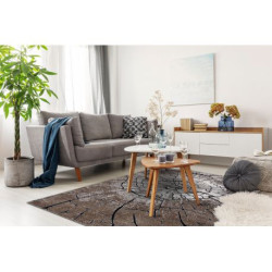 Dywan nowoczesny COZY 8875 Wood, pień - Strukturalny, dwa poziomy runa brązowy 80x150cm