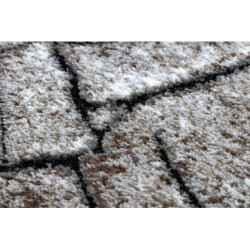 Dywan nowoczesny COZY 8875 Wood, pień - Strukturalny, dwa poziomy runa brązowy 160x220cm