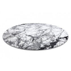 Dywan nowoczesny COZY 8871 Koło, Marble, Marmur - Strukturalny, dwa poziomy runa szary koło 100cm