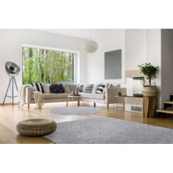 Nowoczesny dywan do prania ILDO 71181060 srebrny 80x150cm Nowoczesny dywan do prania ILDO 71181060 srebrny 80x150cm